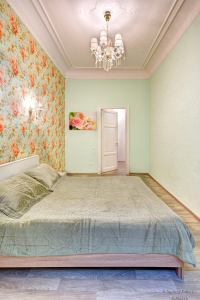 Интерьер спальни в квартире на Марата. Интерьерный фотограф Дмитрий Фуфаев
