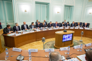 Участники заседания Совета при полномочном представителе Президента СЗФО. Фотограф на деловое мероприятие Дмитрий Фуфаев.