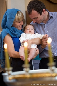 Крещение. Фотограф на крещение. Крестные.