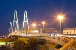 Вантовый мост, мосты Санкт-Петербурга, фотограф в Санкт-Петербурге, вид ночного города