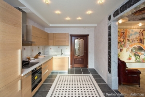 Арка из камня Grigio Carnoco в интерьере