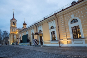 Храм преподобного Сергия Радонежского в Царском селе в день визита Президента России В. Путина.  Фото Дмитрия Фуфаева.