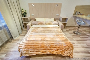 Интерьерная съемка в СПб, интерьер студии спальное место фото