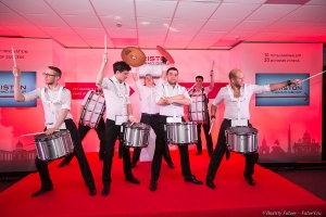 Intro — барабанное шоу фото на юбилее завода