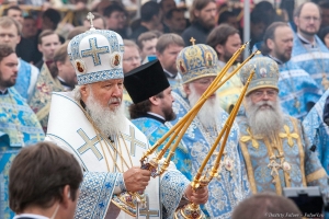 Патриарх Всея Руси Кирилл. 9 июля 2015 года . Фото Дмитрия Фуфаева.