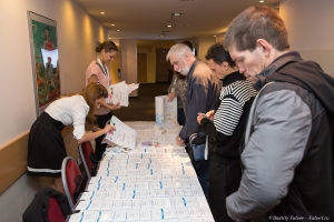 Регистрация участников форума. Фото Дмитрия Фуфаева.