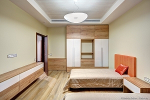 Спальня в коттедже. Интерьерный фотограф Дмитрий Фуфаев.