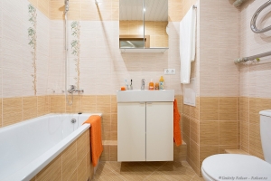 Санузел в квартире - студии. Фото интерьеров Дмитрий Фуфаев.