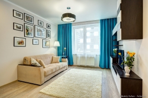 Интерьерная фотосъемка квартиры. Светлая уютная комната. Фотограф Дмитрий Фуфаев.