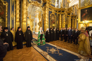 Пастырское слово Патриарха Кирилла после Божественной Литургии. Фотограф Дмитрий Фуфаев.