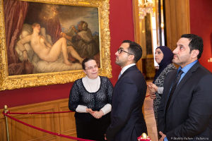 Делегация Эмирата Шарджа (ОАЭ) во главе с директором департамента правительственных связей шейхом Фахимом Аль-Касими в Эрмитаже. Фотограф Дмитрий Фуфаев.