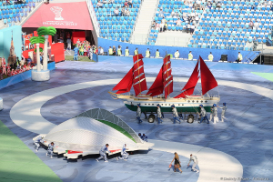 Церемония открытия соревнований на Кубок Конфедераций FIFA 2017 на стадионе «Санкт-Петербург Арена» в Санкт-Петербурге. Фотограф  Дмитрий Фуфаев.