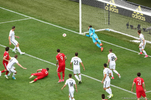 Футбол  - игра команд России и Новой Зеландии 2:0. На стадионе в Санкт-Петербурге 17 июля 2017 года. Фото Дмитрий Фуфаев.