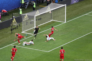 Игра сборных России и Новой Зеландии. Первый матч на Кубок Конфедераций в Санкт-Петербурге 17 июня 2017 года. Фотограф Дмитрий Фуфаев.