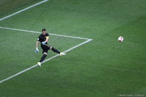 Фото Вратарь сборной России. Игра сборных России и Новой Зеландии. Футбол. Кубок Конфедераций 2017.  Фотограф на спортивное мероприятие - Дмитрий Фуфаев.