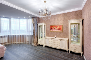 Гостиная.  Фотосъемка интерьеров квартиры. Фотограф Дмитрий Фуфаев.