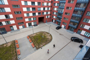 Фото Внутренний двор. Жилой квартал Царская столица.  Архитектурный  фотограф Дмитрий Фуфаев.