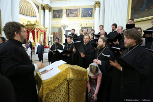 Клир в Александро - Невской лавре. Фотограф Дмитрий Фуфаев.