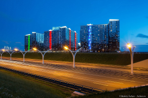 Ночная архитектурная фотосъемка ЖК 