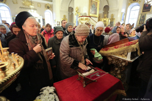 Мощи святой мученицы Татианы принесены в Санкт-Петербург. Фото Дмитрия Фуфаева.