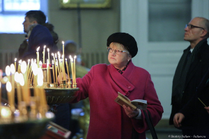 Мощи святой мученицы Татианы 10 ноября впервые принесены в Санкт-Петербург. Мощи будут находиться  в Спасо-Преображенском соборе до 27 ноября. Фото Дмитрия Фуфаева.
