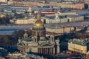 Исаакиевский собор с птичьего полета. Аэрофотосъемка 2017г.. Фотограф Дмитрий Фуфаев.