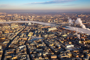 Виды Санкт-Петербурга с воздуха. Аэрофотосъемка. Достопримечательности Санкт-Петербурге с высоты птичьего полета. Фотограф Дмитрий Фуфаев.