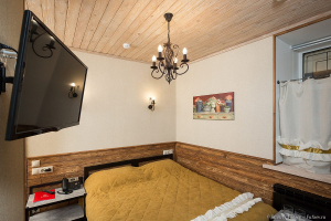 Фотосъемка номера отеля 3 гнома. Интерьерная фотосъемка в Санкт-Петербурге. Фотограф Дмитрий Фуфаев.