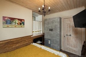 Фотосъемка номера отеля 3 гнома. Интерьерная фотосъемка в Санкт-Петербурге. Фотограф Дмитрий Фуфаев.