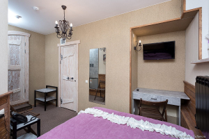 Интерьерная фотосъемка отеля 3 гнома в Санкт-Петербурге - фотосъемка небольших пространств. Фото Дмитрия Фуфаева.