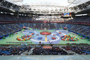 Церемония закрытия Кубка Конфедераций в Санкт-Петербурге. Фотограф на спортивное мероприятие Дмитрий Фуфаев.