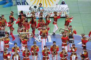 Театрализованное действие на церемонии закрытия Кубка Конфедераций 2017. Фотограф на мероприятие Дмитрий Фуфаев.