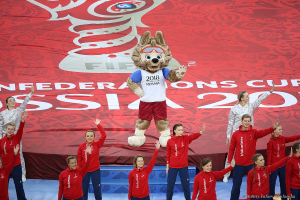 Церемония закрытия кубка Конфедераций в Санкт-Петербурге. Фото Дмитрия Фуфаева.