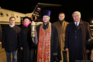 Благодатный огонь прибыл в Санкт-Петербург 8 апреля 2018 года. Фотограф Дмитрий Фуфаев.