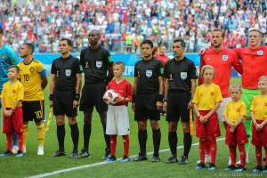 Стадион Зенит-Арена в Санкт-Петербурге групповое фото рефери. Фото Дмитрия Фуфаева.