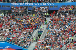 Болельщики ЧМ по футболу 2018. Стадион Зенит - Арена. Фотограф на спортивное мероприятие Дмитрий Фуфаев.