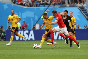 Футбол. Матч 63 Бельгия - Англия. ЧМ по футболу 2018. Стадион Зенит - Арена. Фотограф на спортивное мероприятие Дмитрий Фуфаев.