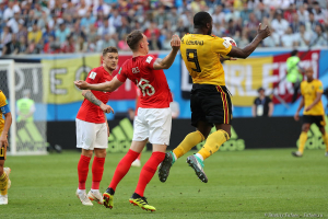 Фотосъемка ЧМ по футболу 2018. Матч за 3е место. Бельгия - Англия.  Фотограф Дмитрий Фуфаев.