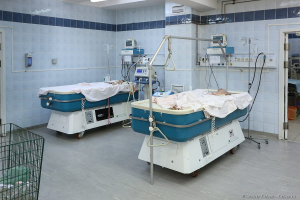 НИИ им. Джанелидзе. Отделение ожоговой реанимации. Фотограф Дмитрий Фуфаев.