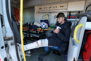 Учения по спасению пострадавших в катастрофах при массовых поступленияхНИИ им. Джанелидзе.  Фотограф Дмитрий Фуфаев.