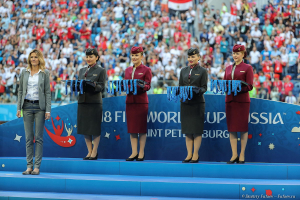 Награждение победителей матча за 3е место. Бельгия - Англия. Стадион Зенит-Арена в Санкт-Петербурге.   Фотосъемка ЧМ по футболу 2018.  Фотограф Дмитрий Фуфаев.