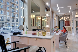 Фотосъемка интерьера салона красоты. Дизайн Татьяна Сазонова. Фотограф Дмитрий Фуфаев.