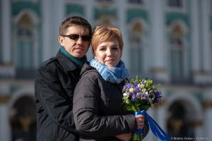Жених и Невеста. Свадебная прогулка в Санкт-Петербурге. Свадебный фотограф Дмитрий Фуфаев.