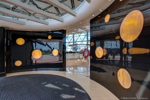 Входная группа первого этажа. Интерьерная фотосъемка комплекса Игора драйв. Фотограф Дмитрий Фуфаев.