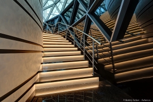 Лестница. Интерьеры нового уникального комплекса Игора Драйв.  Фотограф Дмитрий Фуфаев.