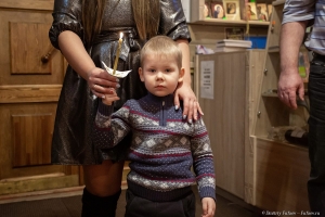 Таинство крещения в храме в Скачках. Фотограф на крещение Дмитрий Фуфаев.