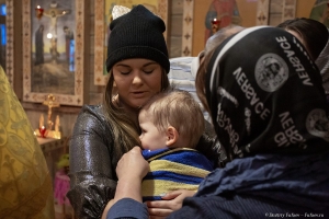 Таинство Крещения Павла в храме св. пр. Симеона Богоприимца в Скачках. Фотограф на Крещение Дмитрий Фуфаев.