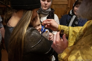 Таинство Крещения Павла в храме св. пр. Симеона Богоприимца в Скачках. Фотограф на Крещение Дмитрий Фуфаев.