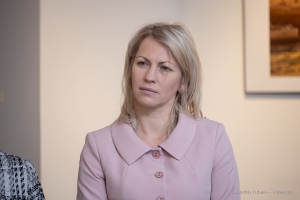 Катерина Исааковна Фролова  на открытии фотовыстаки Петербург Александра Петросяна в Фотолетописи Санкт-Петербурга на Невском проспекте 88. Декабрь 2021года.