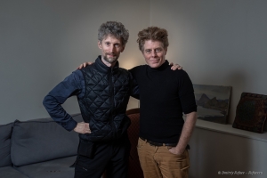 Фотожурналист Дмитрий Фуфаев и Оливье Сиу, Французский актер и сценарист. 2023г